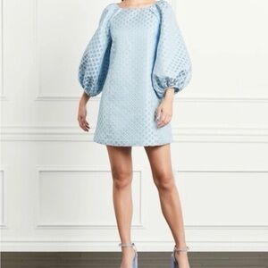 ❄️💙Hill House Araminta dress in snowflake brocade